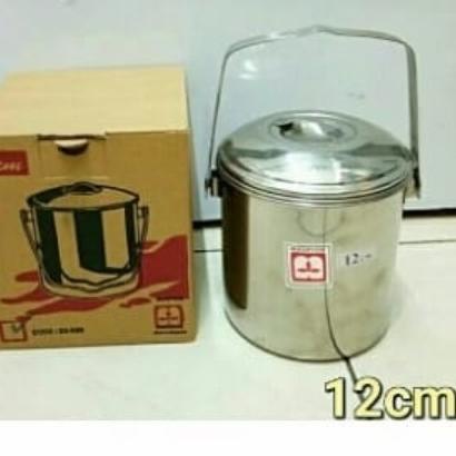 {{{{}}] Rantang Tunggal 12cm Stainless Steel