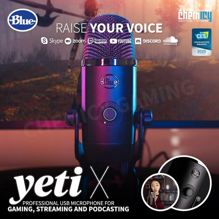 Blue Yeti X Professional Condenser Usb Microphone With Blue Voice Shopee Indonesia