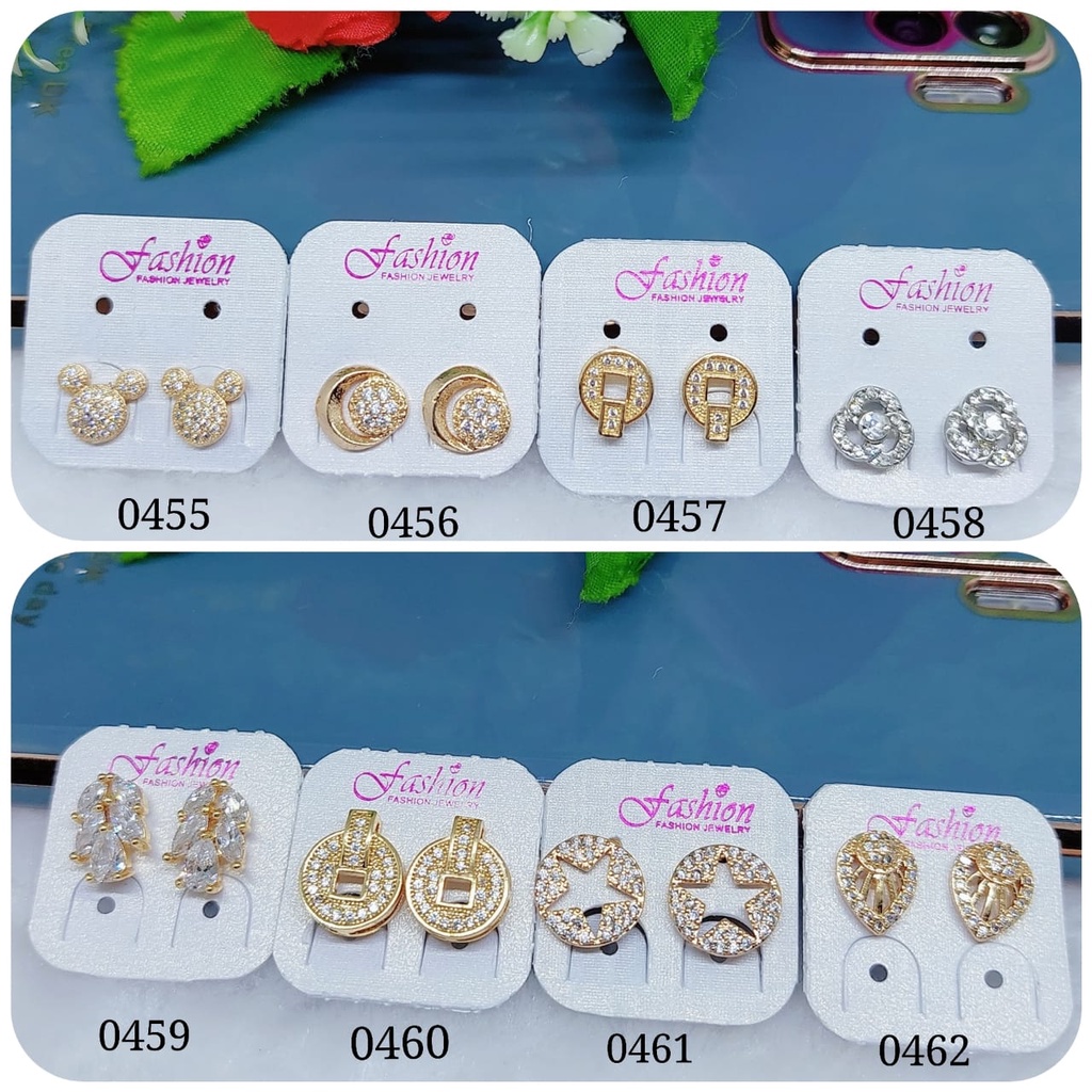 Anting xuping permata lapis emas perhiasan fashion 0451-0462