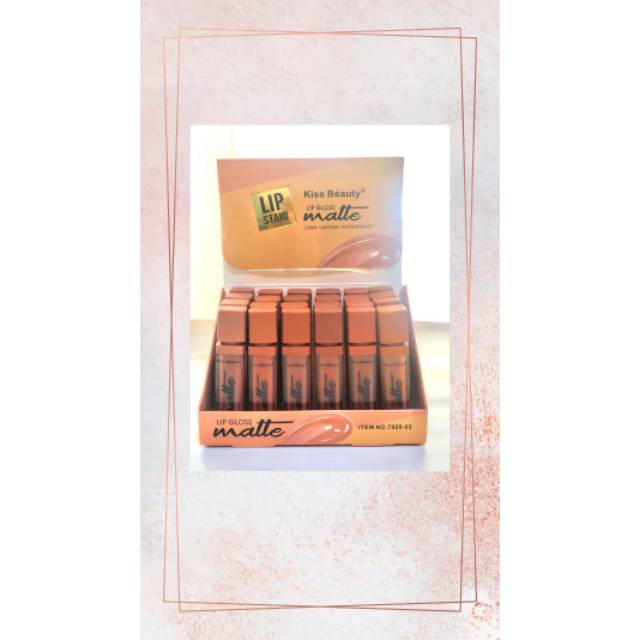 (HARGA GROSIR) LIPMATTE KISS BEAUTY LIP STAIN VELVET MATTE