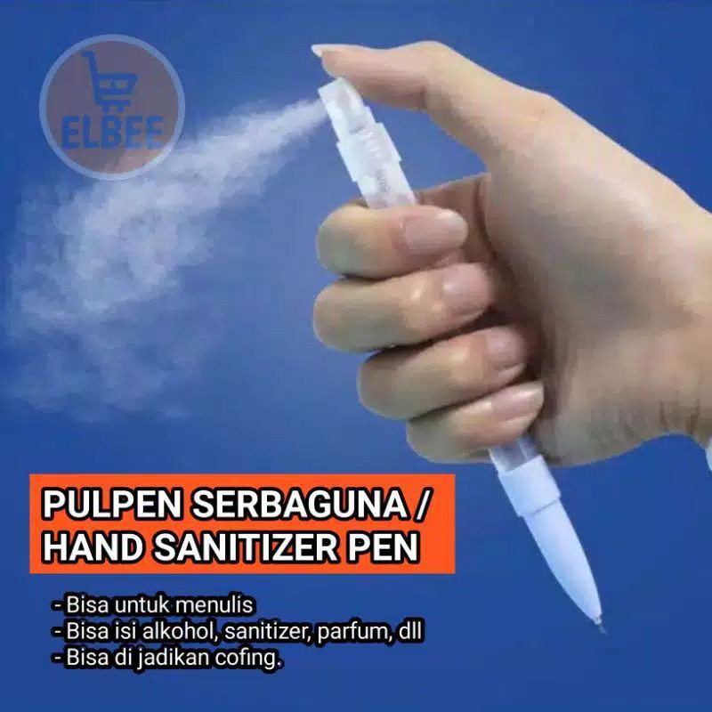 pulpen pen + hand sanitizer spray botol kosong