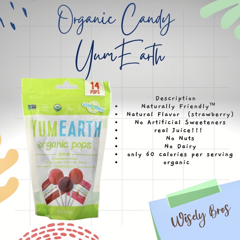 

Yum Earth permen organik (SOUR)
