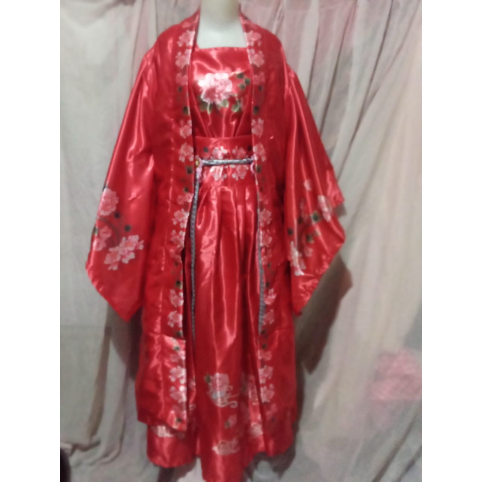 Chinese Accient Red Hanfu Phoenix Hanfu Merah Phoenix Baju Tradisional China Kostum Cosplay Costume