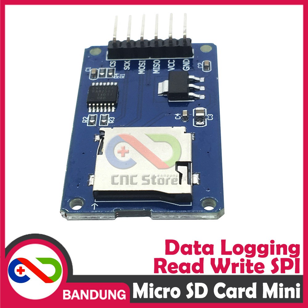 MICRO SD CARD MINI TF READER SLOT READ WRITE  SPI MODULE