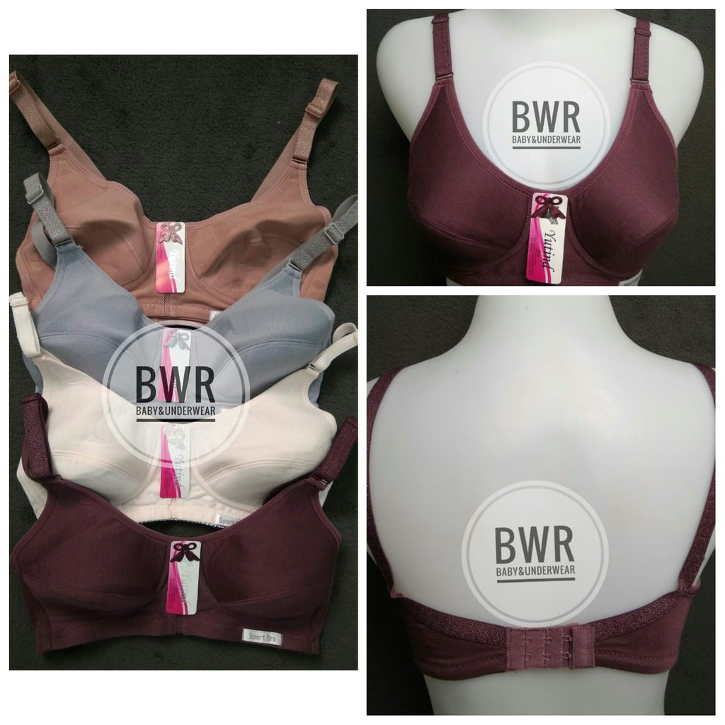 BH YUTIND 003 | BH sport busa tipis tanpa kawat | Bra wanita