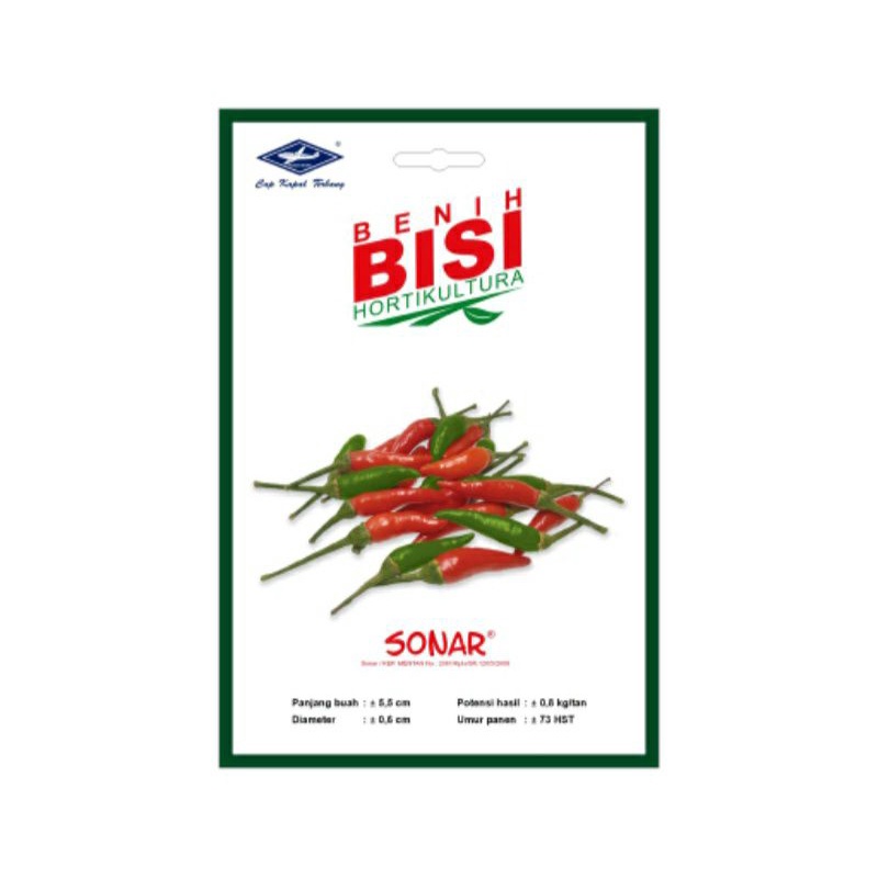 Benih Bibit Cabe Rawit Sonar F1 isi 100 Biji - Bisi