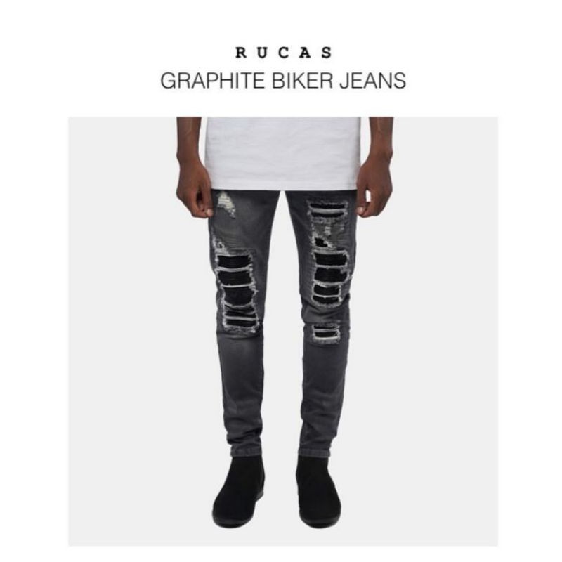Rucas Graphite Biker Jeans Season 4 Size 31