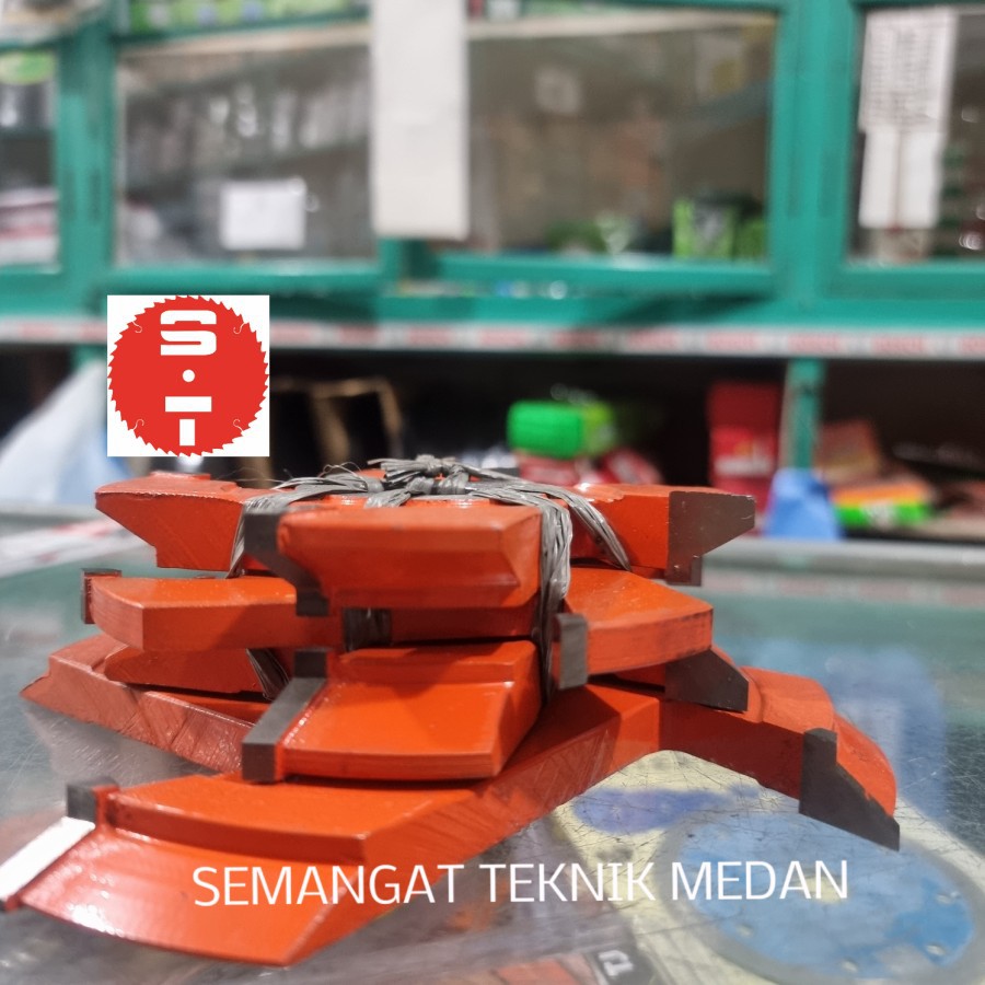 4 MATA PISAU PROFIL ROUTER DUDUK BUNGA CHAMFER SPINDLE JENDELA 4 pcs