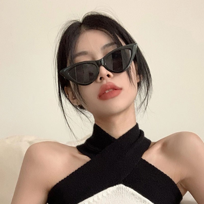 【Ready stock】COD✨Kacamata Hitam 2022 Korean Ulzzang antiradiasi Cat Eye wanita kacamata 2021 terbaru fashion murah COD