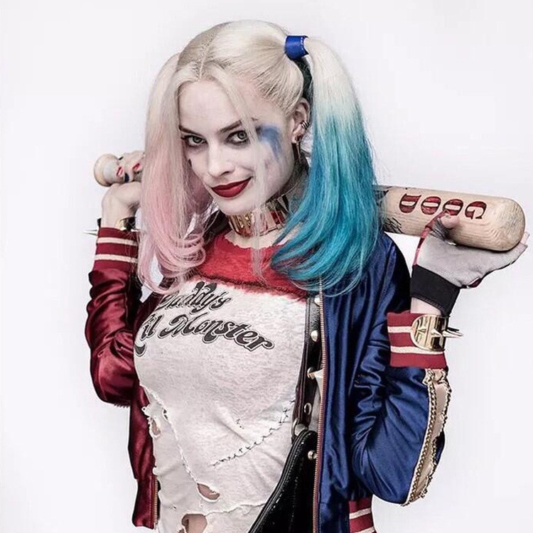 Wig Rambut  Palsu Suicide Squad Harley  Quinn  untuk 