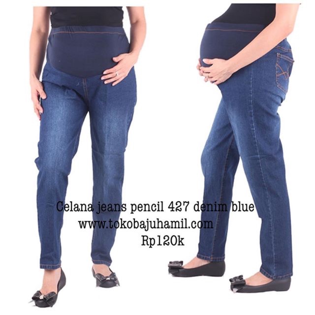 Celana pensil jeans 427 denim blue