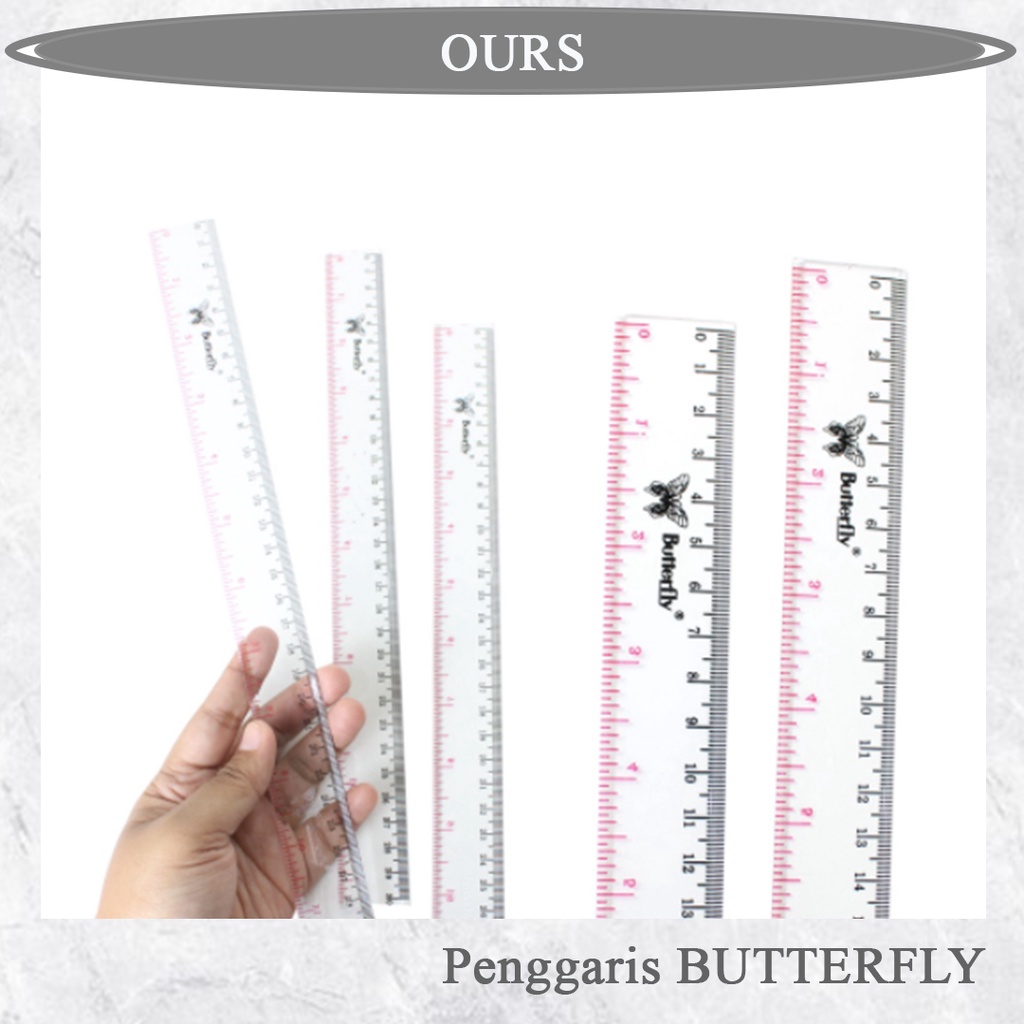 

BUTTERFLY PENGARIS PENGGARIS PLASTIK 20 CM 30 CM