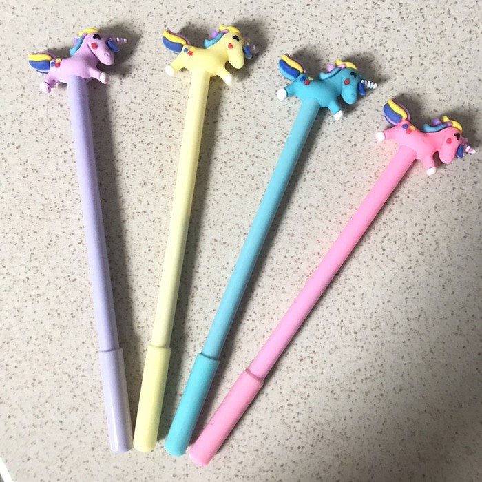 

NEW. PEN KARAKTER MURAH GEL KUDA PONI / UNICORN FULLBODY SATU BADAN