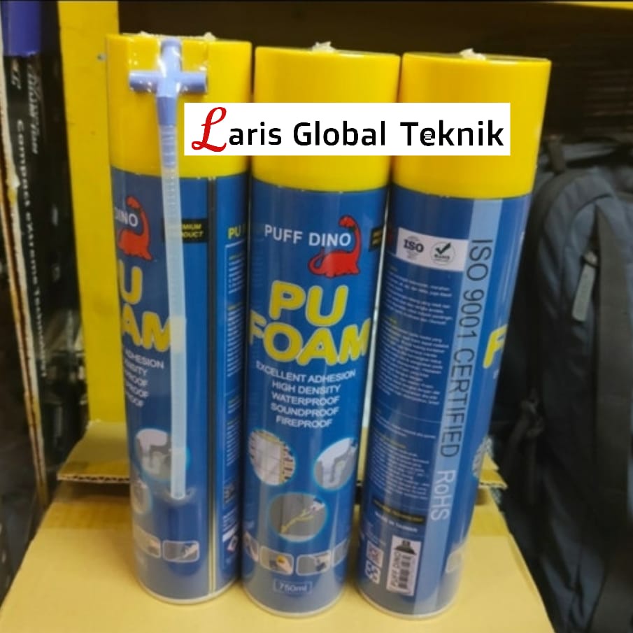 PU FOAM 750ml Spray Puff Dino Foam Busa Polyurethane