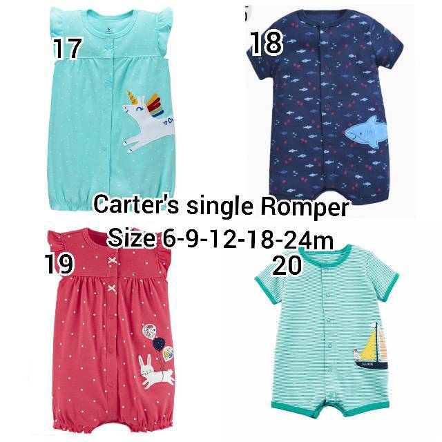 Single Romper Carter's Ori (Rompers baby carter original)