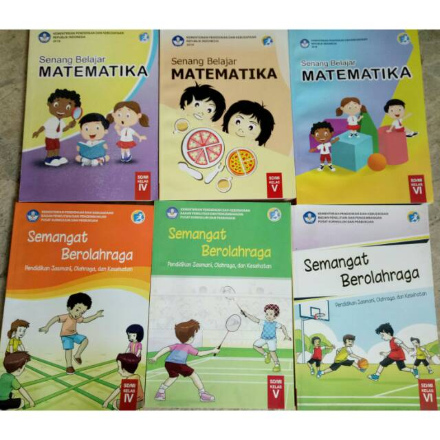 Rady stok!! Harga satuan buku dikbud matematika dan pjok kelas 4,5,6 edisi revisi 2018