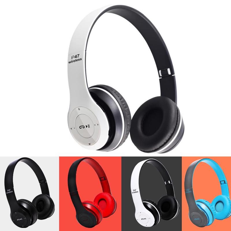Headphone Bluetooth P47 Wireless Portable Bluetooth Headset Bass Handfree Earphone