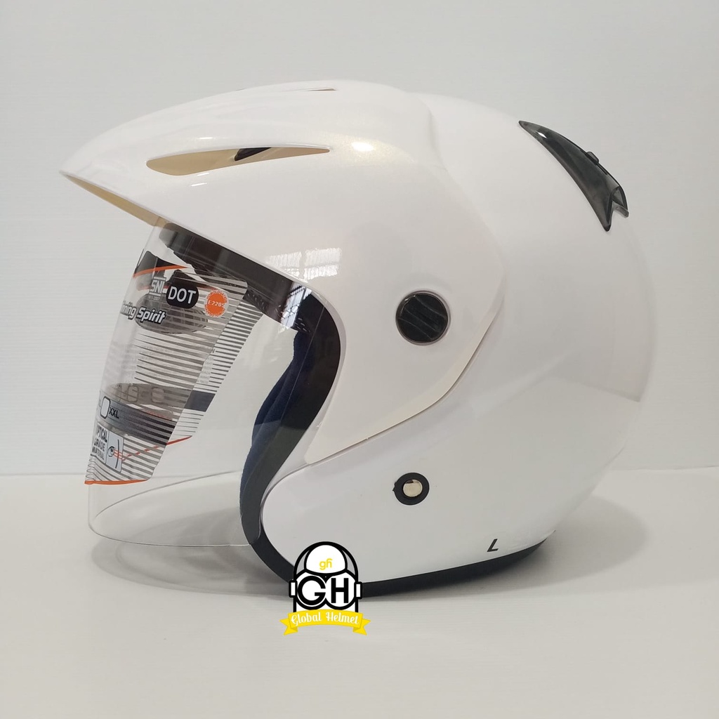 INK HELM CX22 SPORT SOLID WHITE CREAM GOLD ORIGINAL HELMET| CX 22