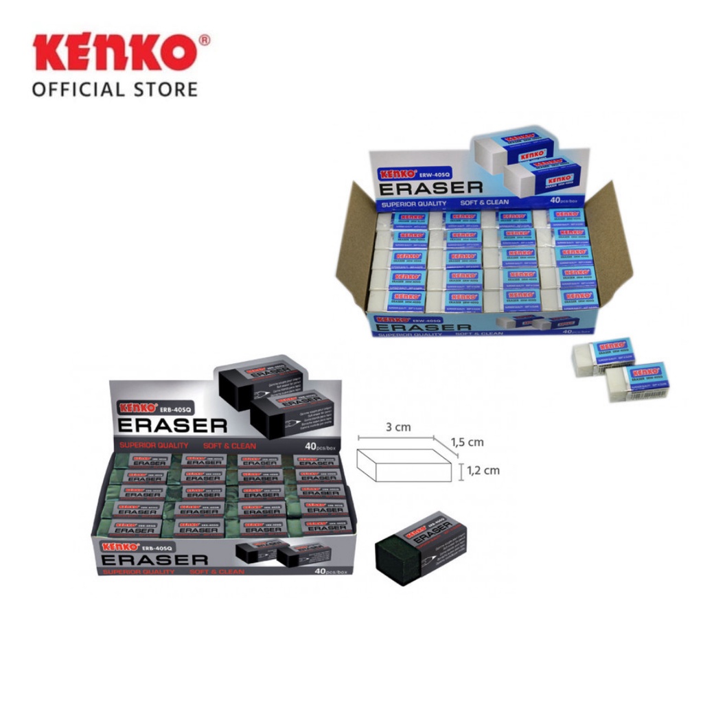 

KENKO ERASER ERW/ERB-40 SQ - 1 BOX
