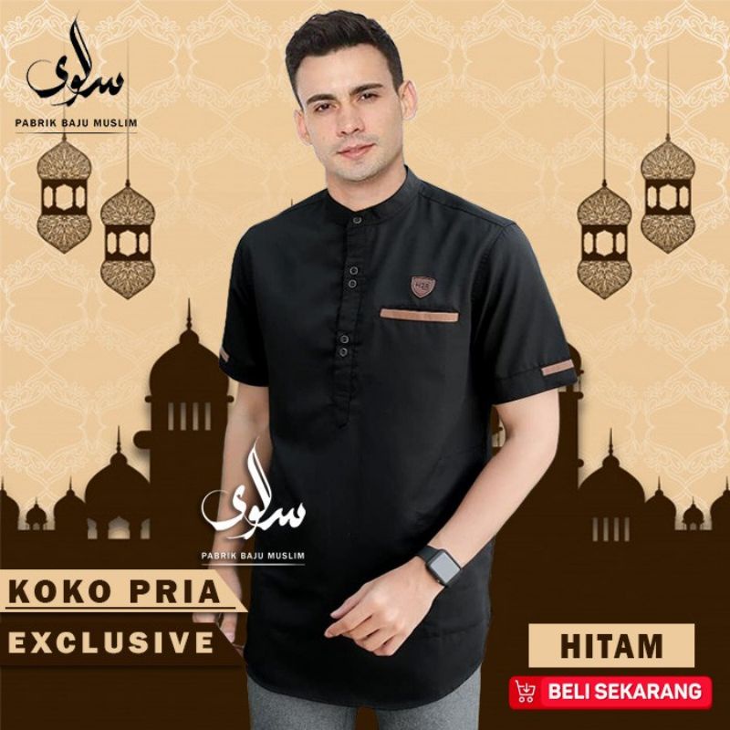 BAJU KOKO PRIA LENGAN PENDEK SIZE M L XL XXL BSWART HRB026 BEST SELLER