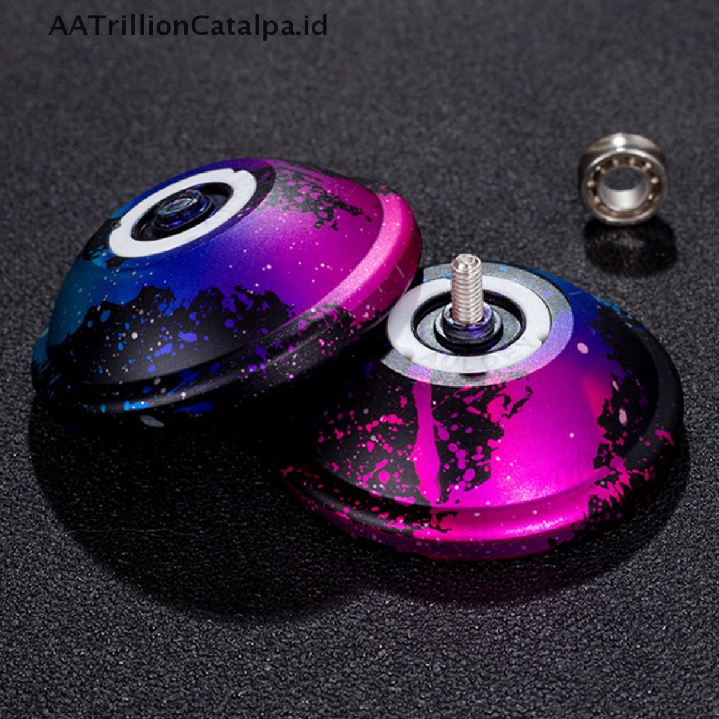 Aatrillioncatalpa yoyo Profesional Bahan Metal Aluminum Alloy Dengan 10 Bola bearing kk Kecepatan Tinggi