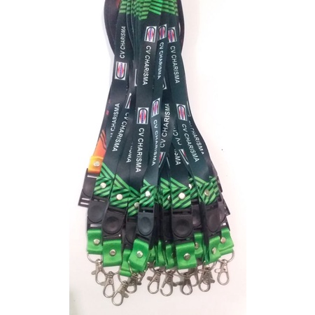 

Pusat Lanyard / Tali id card murah 1.5 - 2 cm cetak 2 sisi full color