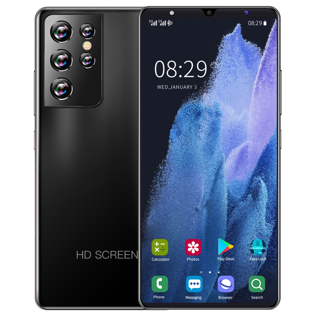 PROMO CUCI GUDANG  HP Di Bawah 1 Juta hp murah cod galaxy S21 Ultra 6GB+128GB handphone kredit hp cicilan murah Pengiriman lokal baru handphone hp murah dibawah 500 asli ori hp hp murah promo-Black