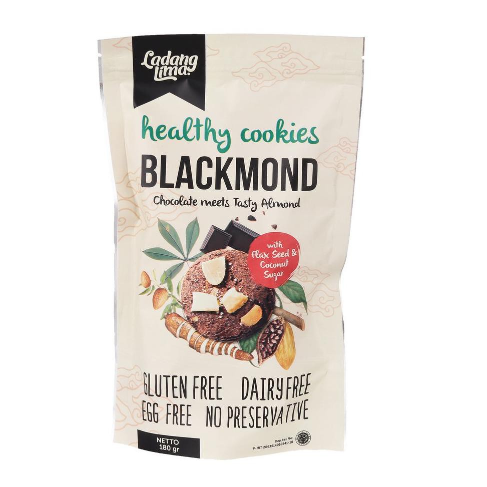 

GTF Ladang Lima Blackmond Cookies - gluten free 180 gramCodeH8E6