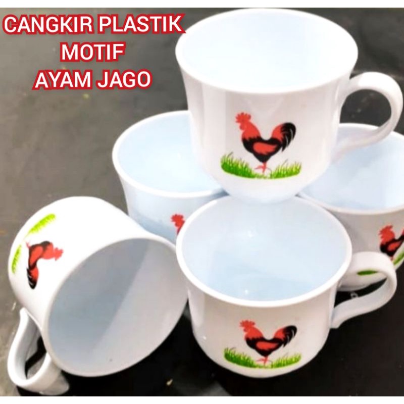 CANGKIR PLASTIK AYAM JAGO