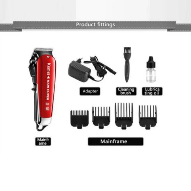 Kemei KM-2611 Hair Clipper Rechageable Mesin Alat Pencukur Kumis Rambut KM2611 Original