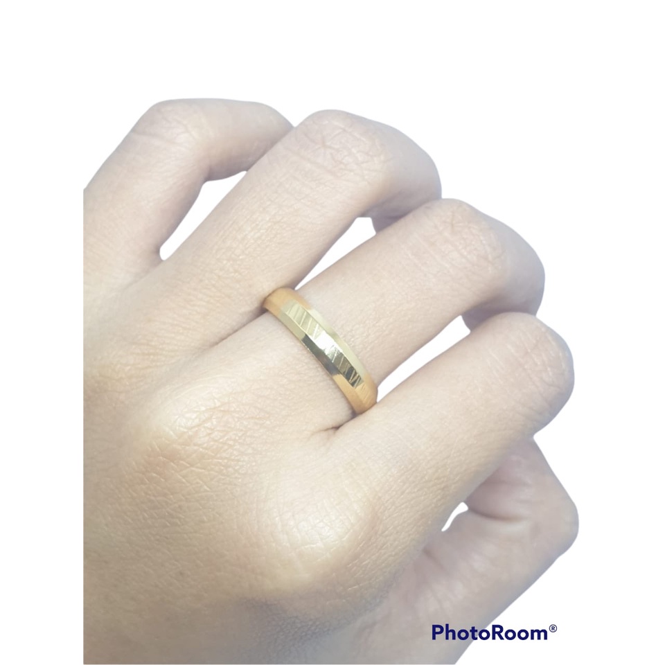 Cincin Couple Titanium ANTI KARAT SELAMANYA PGM CT141 (SATUAN)