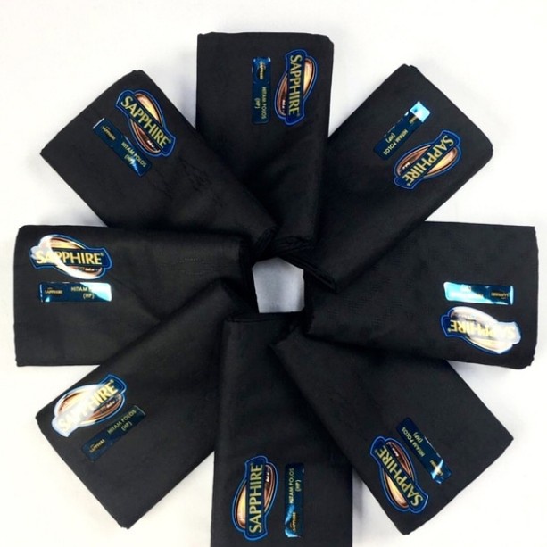 sarung sapphire hitam tumpal kembang grosir