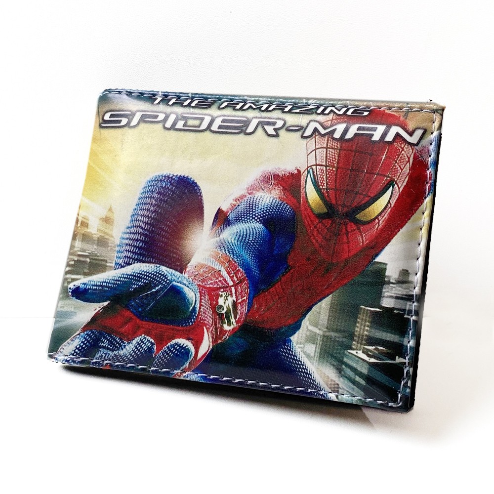 SHOPEE 6.6 SUPER SALE!! Dompet Anak Laki Laki Dompet Karakter Spiderman Sp-902 Kulit Sintetis Terbaru+BOX