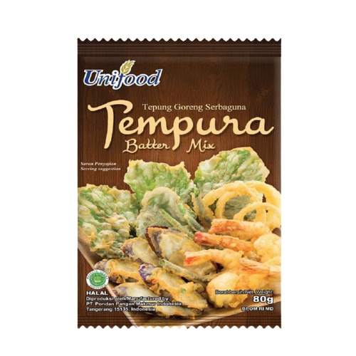 

Tepung Bumbu Serbaguna TEMPURA Batten Mix UNIFOOD 80gr