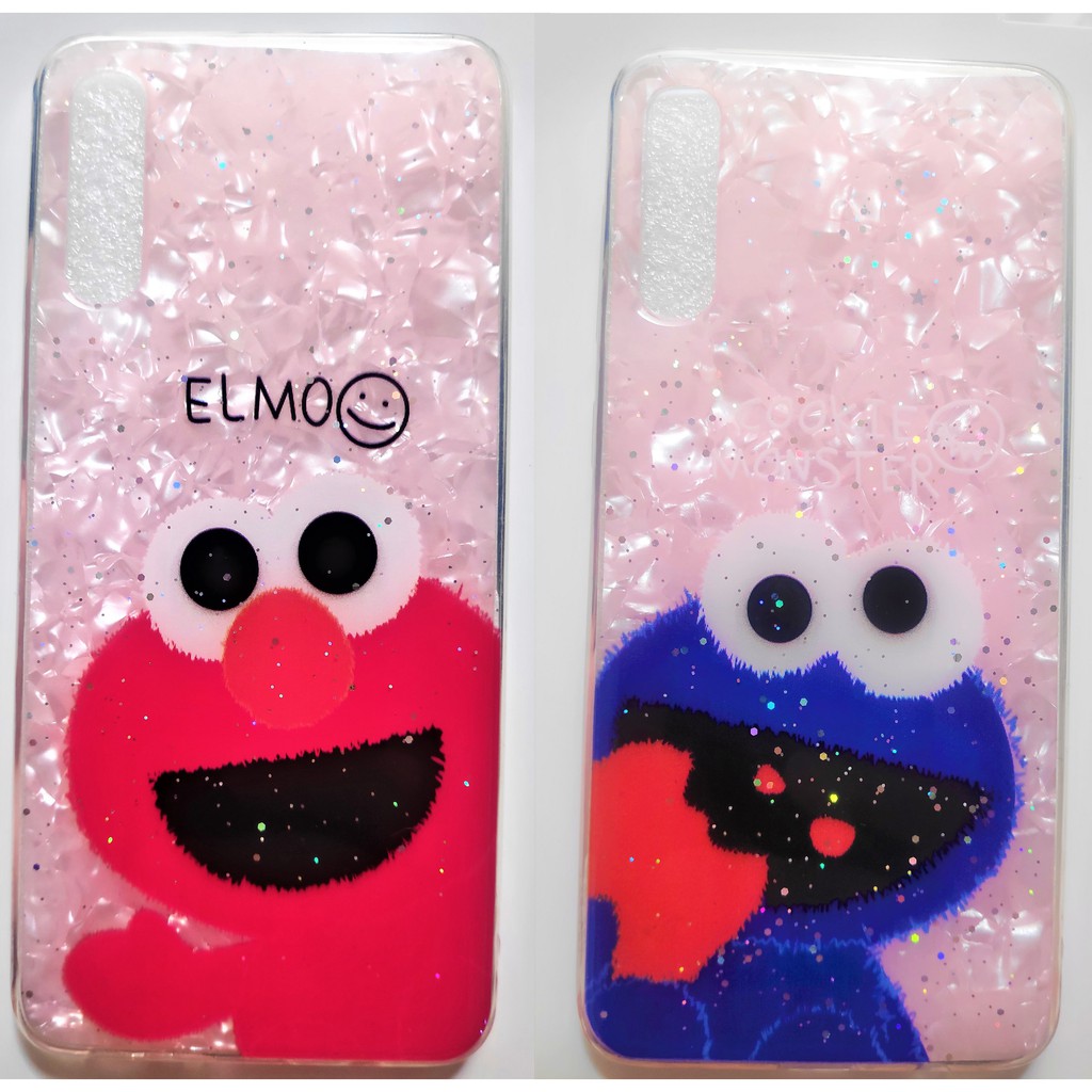 Casing Vivo V11i Y12 Y15 Y17 Y19 Baby Elmo - Cookie Marble Glitter Soft Case