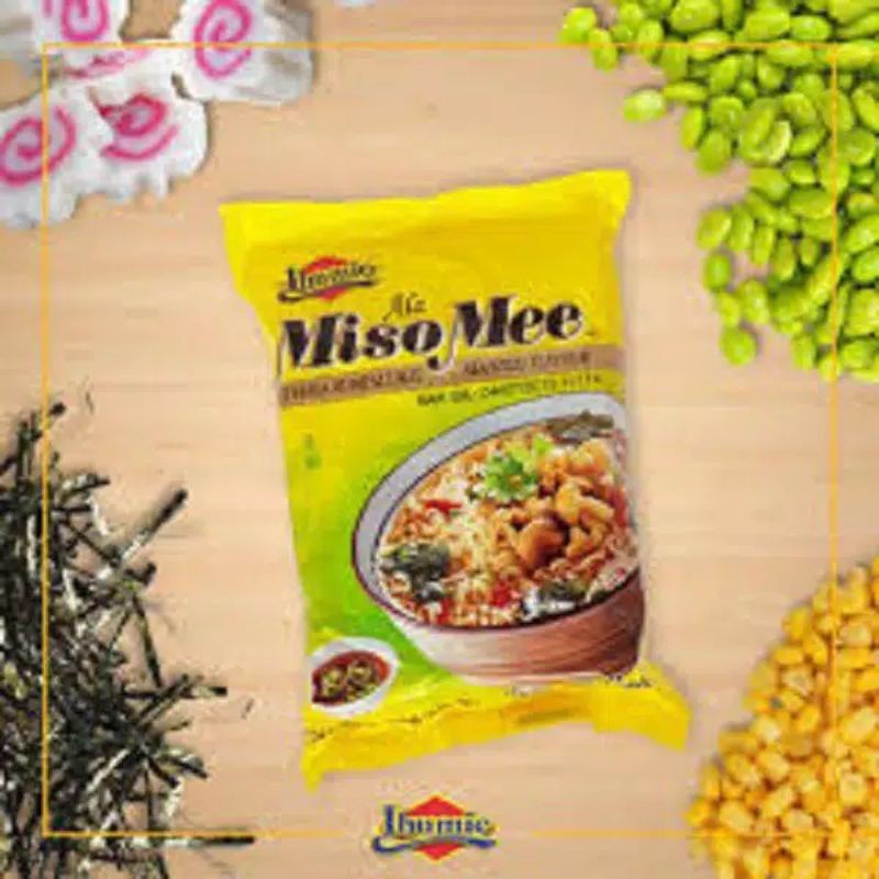 Mie Vegetarian Ibumie MisoMee/ Miso mee/ Mie Kuah Rasa Seaweed/ Soup noodle Mie Vegetarian Vegan