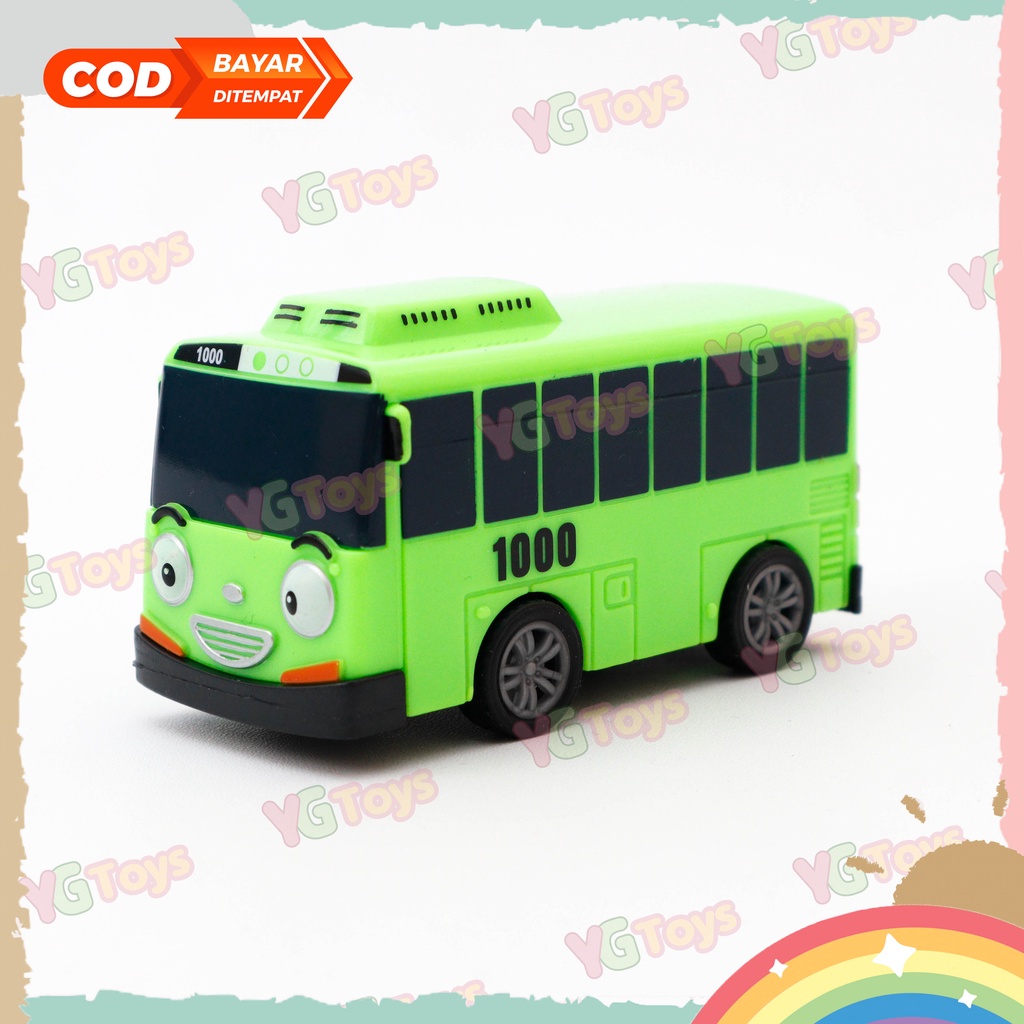 YGtoys Mobil Taayo The Little Bus Geser Pintu Sliding Door Bis Toya Mainan Anak Dorong