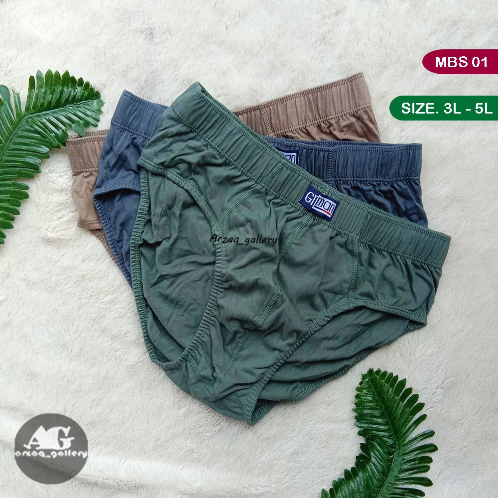 [ isi 3 ] MBS - 001 | Celana dalam pria gt man jumbo/extra large size | Pakaian Dalam Pria | Celana Dalam Pria | Kancut Pria