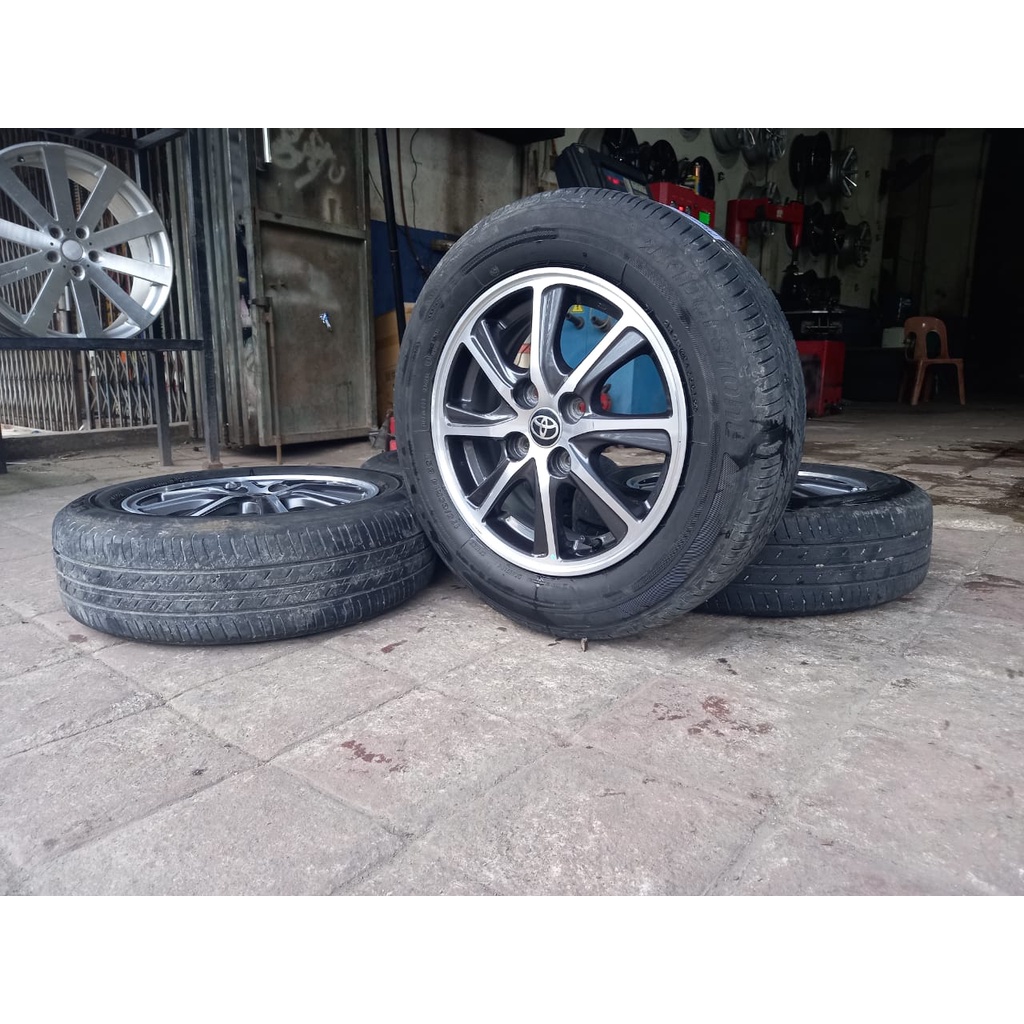 VELG SEKEN BEKAS MOBIL CALYA RING 14 PCS 4X100 BEKAS MOBIL CALYA AGYA SIGRA SIRION ETIOS VIOS LIMO
