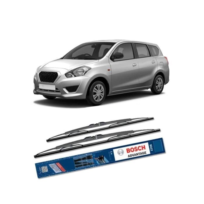 Wiper Bosch Advantage Datsun Go+ 20&quot; &amp; 16&quot; Sepasang Wiper Datsun Go+ Kanan Kiri