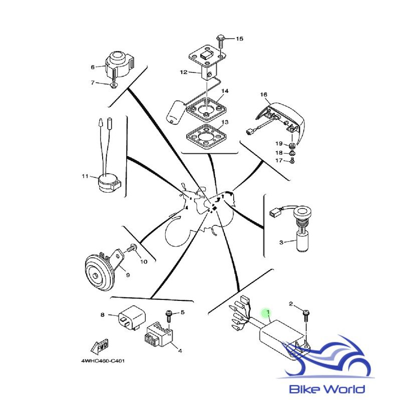 CDI F1ZR / F1Z-R 4NS H5540-00 / 01 Yamaha Genuine Parts & Accessories