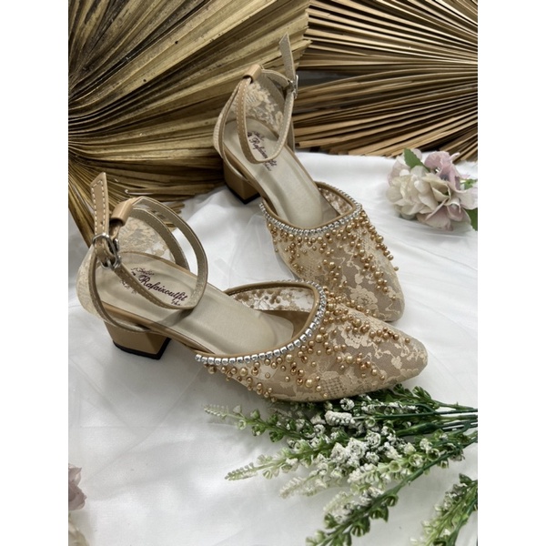 RAFAIzoUTfit -Rachel nude tali sepatu wedding wanita sepatu wanita 5cm tahu