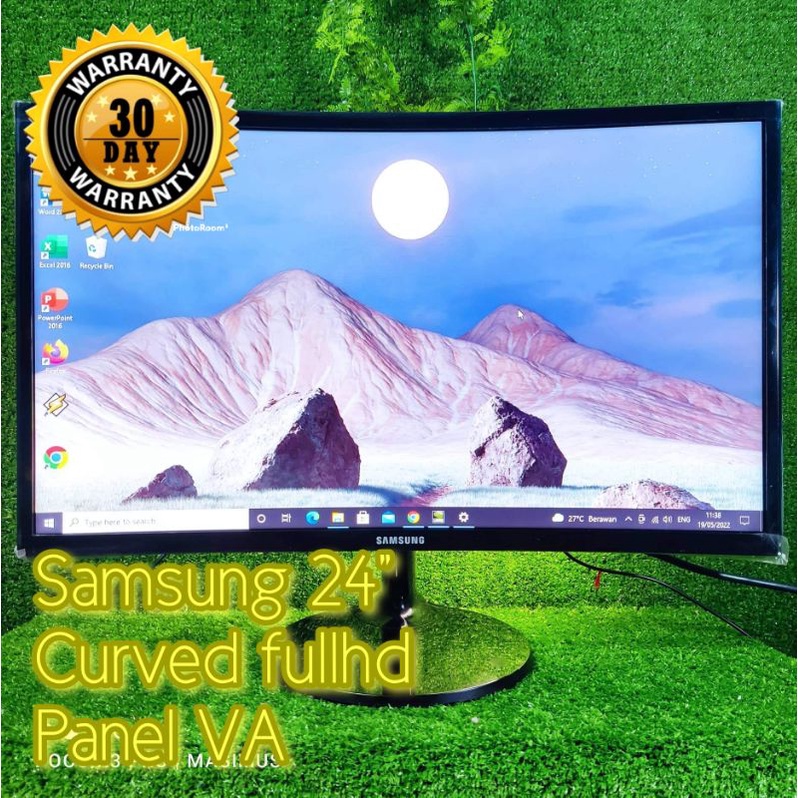Monitor Samsung 24 inch curved C24f390fhe panel VA