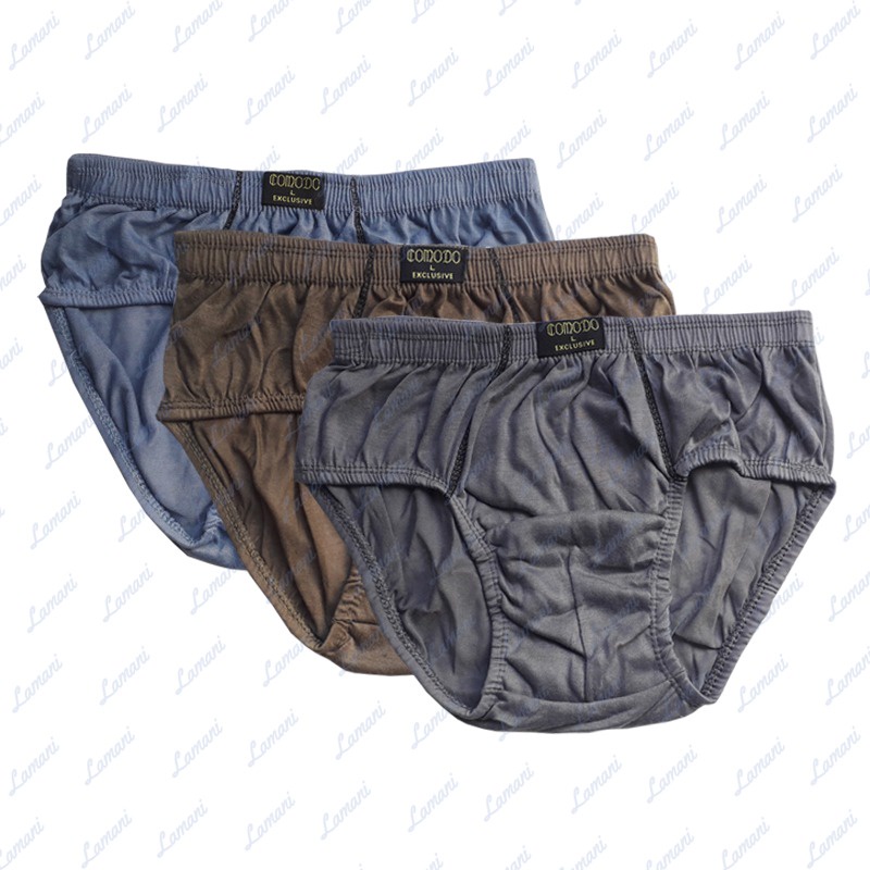 12 Pcs CD Pria Edgina | Celana Dalam Laki Laki Dewasa Remaja Anak | Open Underwear Sempak Grosir Lusinan