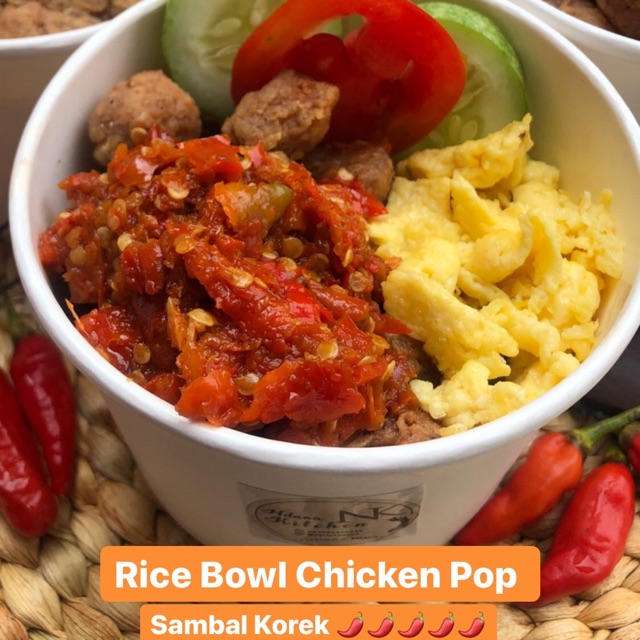 

Rice Bowl Chicken Pop Sambel Korek