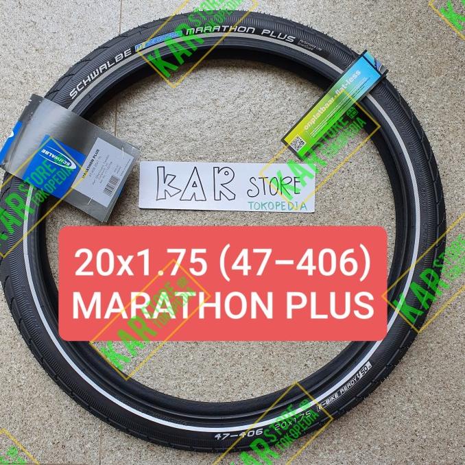 Schwalbe Marathon Plus 20X1.75 (47-406) 20 406 Harga 1Pcs Ban
