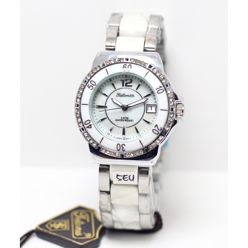 Tetonis TS0609 - Jam Tangan Wanita Murah - Tali Keramik - Anti Air - Analog Quartz - Original