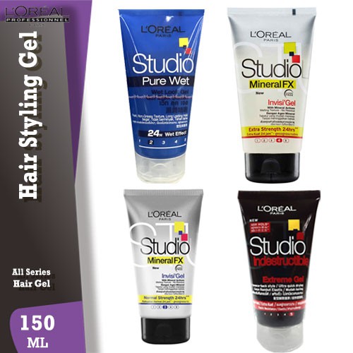 Loreal Paris Hair Gel Studio Indestructible / MineralFX / Purewet