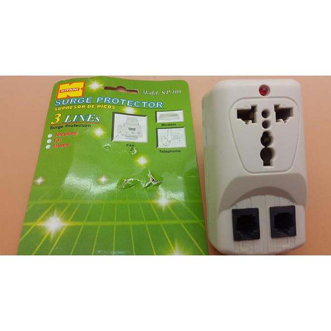 RJ11 Surge protector stop kontak KITANI / anti petir