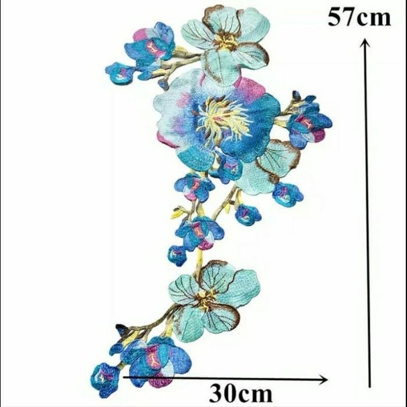 Applique Large Flower Embroidery Sewing Lace